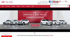 Desktop Screenshot of kiaofirvine.com